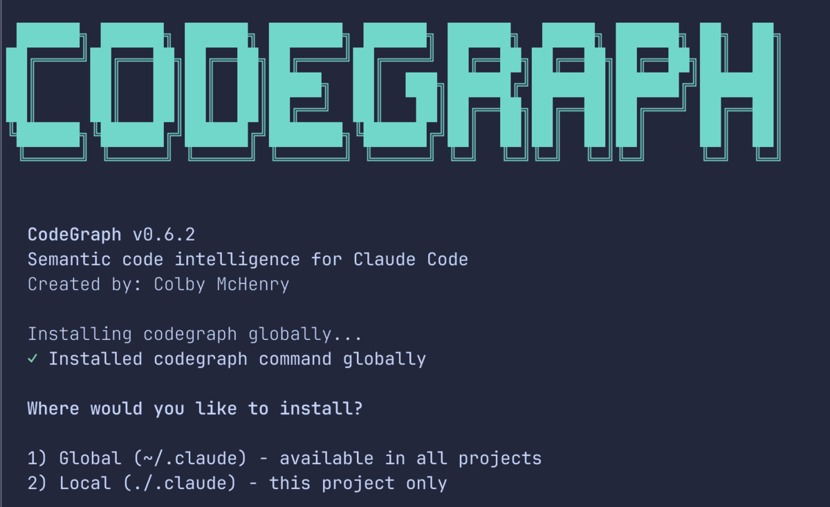 Code Graph Installation Procedure