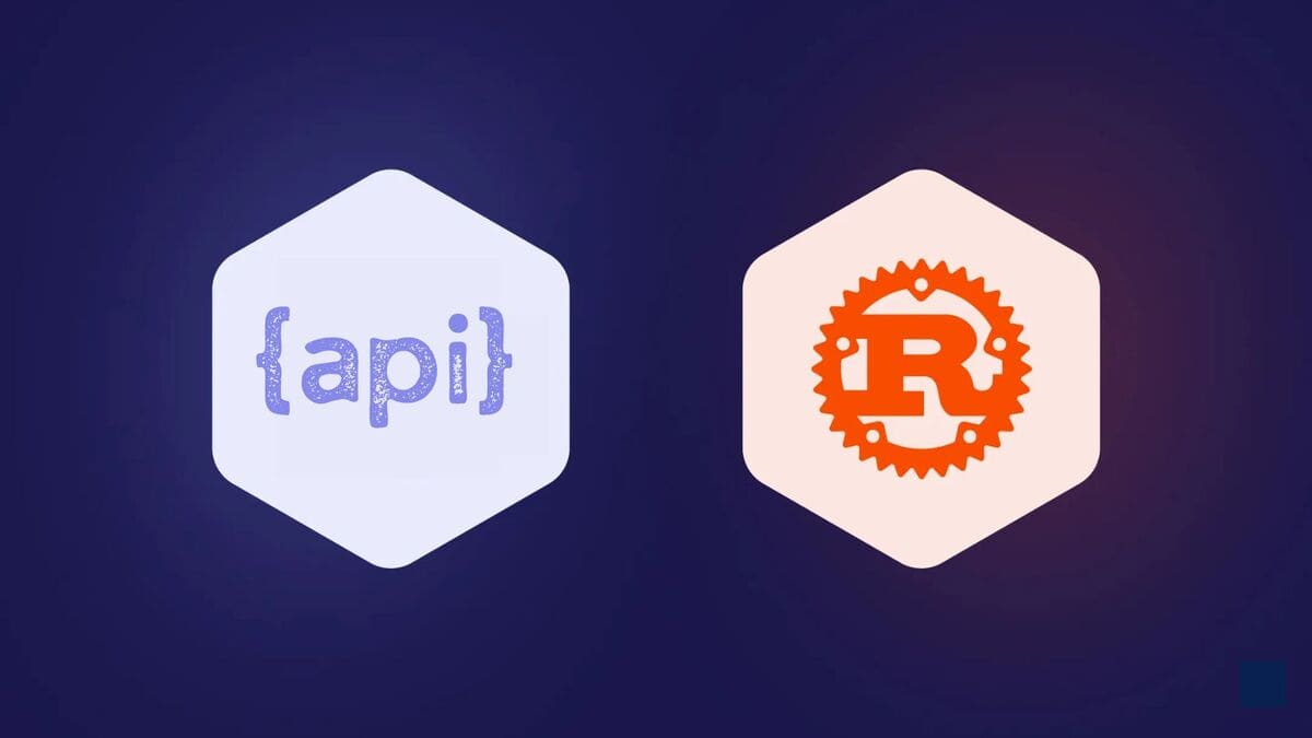 Terminal showing Rust Axum API server running in development mode