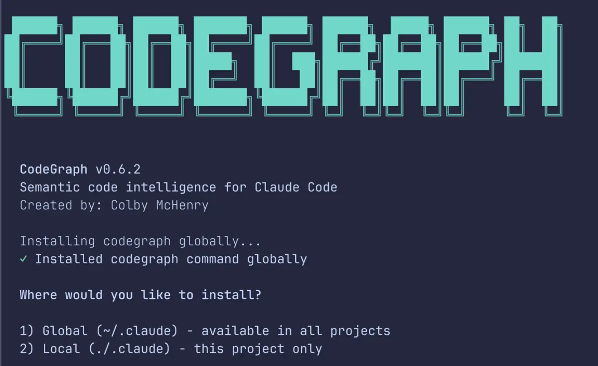 Code Graph Installation Procedure