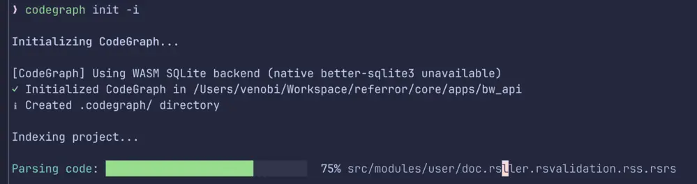 Indexing Code Graph Process